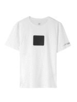 T-shirt placca logo bianca