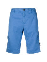 Bermuda in cotone stretch con lente