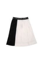 Gonna colorblock plisse