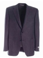 Giacca in lana sui toni del blu e marrone