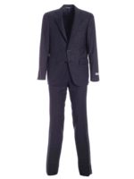 Abito monopetto blu melange