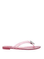 Infradito in gomma con cuore di cristallo