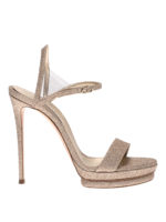 Sandali City Light in tessuto glitterato