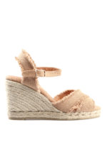 Espadrilles zeppa Bromelia marroni