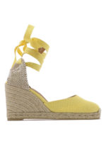 Espadrillas Carina gialle con zeppa