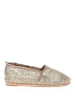 Espadrillas Kito in lino metallizzato dorato