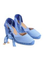Espadrillas Carina azzurra con zeppa
