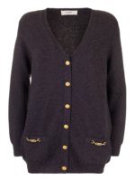 Cardigan Antracite con catene Triomphe