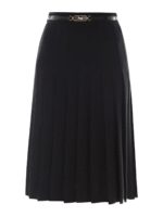 Gonna plissettata con fibbia logo