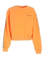 Felpa arancione con banda Logomania