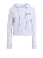 Felpa con ricamo Small Eye e coulisse lurex