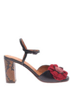 Sandali Betina con applique floreale