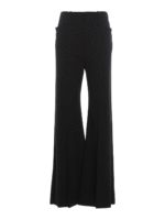 Pantaloni a campana in lana stretch