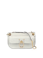 Clutch in pelle con stampa cocco