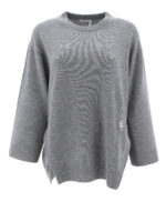 Pull oversize con logo ricamato