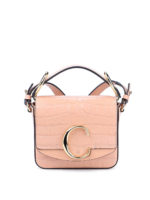 Mini tracolla in pelle stampa cocco