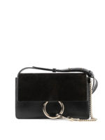 Borsa Faye in pelle e camoscio