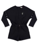 Vestito blu con automatici