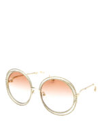 Occhiali da sole Carlina Chain dorati