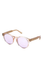 Occhiali da sole tondi rosa chiaro