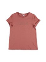 T-shirt rosa antico con logo