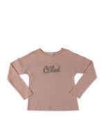 T-shirt rosa con logo