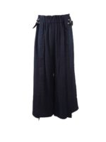 Pantaloni larghi in viscosa color Blu Navy