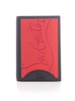 Portafoglio nero e rosso logato