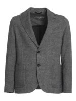 Blazer in twill di cotone melange