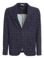 Blazer con motivo tartan multicolor