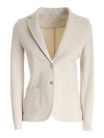 Giacca monopetto beige chiaro