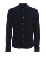 Camicia in piquet di cotone