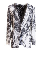 Giacca in pizzo con logo