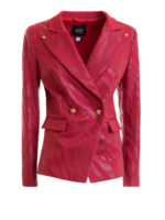 Blazer doppiopetto con stampa zebrata