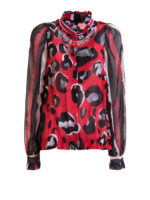 Camicia fantasia con dettaglio collana