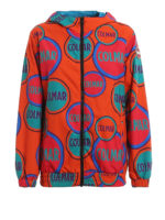 Giacca in tecno tessuto stampa logo