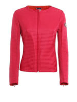 Giacca girocollo in tessuto tecnico