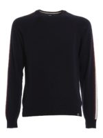 Pull girocollo con bande logo