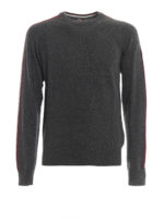 Pullover in misto lana con bande a contrasto