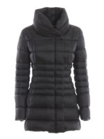 Piumino in nylon nero