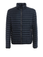 Piumino ultraleggero in nylon blu