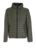 Piumino verde con patch logo