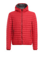 Piumino trapuntato rosso