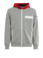 Felpa con cappuccio a contrasto