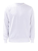 Felpa in cotone con logo in eco pelle