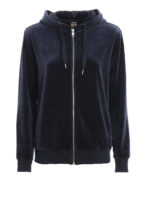 Felpa in ciniglia blu navy