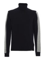 Dolcevita con maniche a contrasto