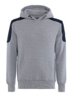 Felpa in cotone con inserti in nylon