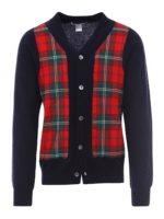 Cardigan tartan in lana