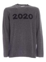 Pullover grigio con ricamo 2020